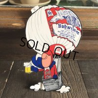 70s Vintage Budweiser Bud Man Mighty Malt Sticker Decal (S846）