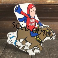 70s Vintage Budweiser Bud Man Mighty Malt Sticker Decal (S849）
