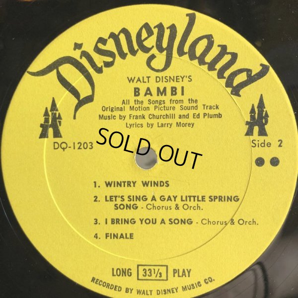 画像3: Vintage LP Disney Bambi (S867) 