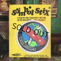 70s Vintage Symbol Stix Sticker With Post Card (S896)