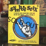 70s Vintage Symbol Stix Sticker With Post Card (S895)