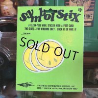70s Vintage Symbol Stix Sticker With Post Card (S900)