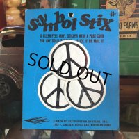 70s Vintage Symbol Stix Sticker With Post Card (S898)