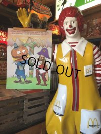70s Vintage McDonalds Poster Sign Captain Crook & Officer Big Mac (S906) 