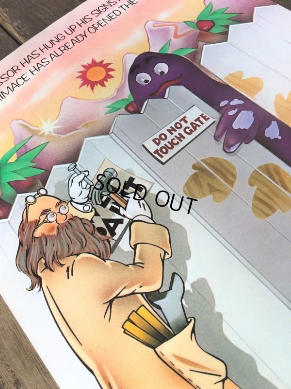 画像4: 70s Vintage McDonalds Poster Sign Grimace & The Professor (S905) 