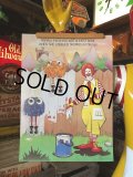 70s Vintage McDonalds Poster Sign Ronald McDonald & Fry Kids (S903) 