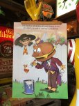 画像1: 70s Vintage McDonalds Poster Sign Hamburglar & Mayor McCheese (S904)  (1)