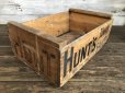 画像2: Vintage Hunt's Tomato Sauce Wooden Crate Box (S908) (2)