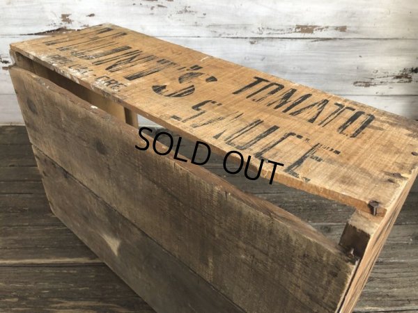 画像9: Vintage Hunt's Tomato Sauce Wooden Crate Box (S908)
