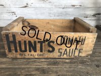 Vintage Hunt's Tomato Sauce Wooden Crate Box (S908)
