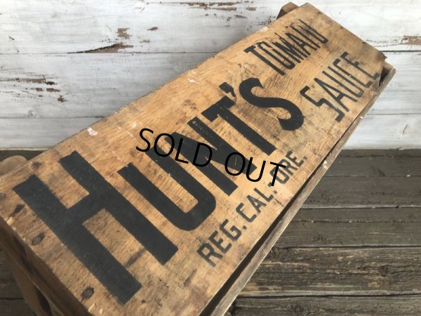 画像6: Vintage Hunt's Tomato Sauce Wooden Crate Box (S908)