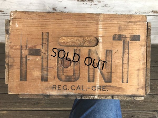 画像7: Vintage Hunt's Tomato Sauce Wooden Crate Box (S908)
