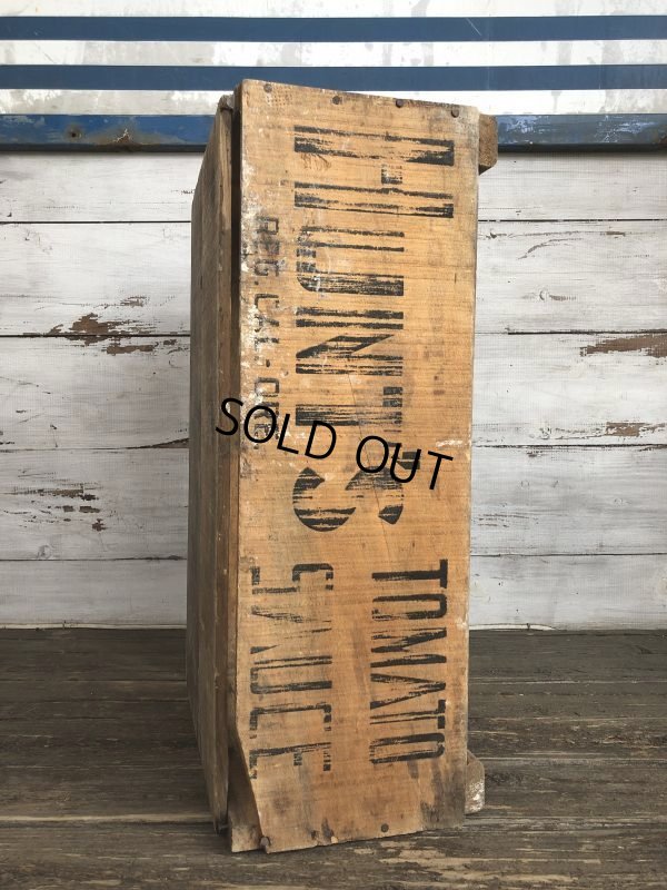 画像8: Vintage Hunt's Tomato Sauce Wooden Crate Box (S908)