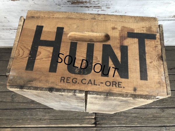 画像5: Vintage Hunt's Tomato Sauce Wooden Crate Box (S908)