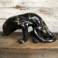 画像2: 50s Mid Century Ceramic Black Panther Deco Big Size Statue (S913) (2)