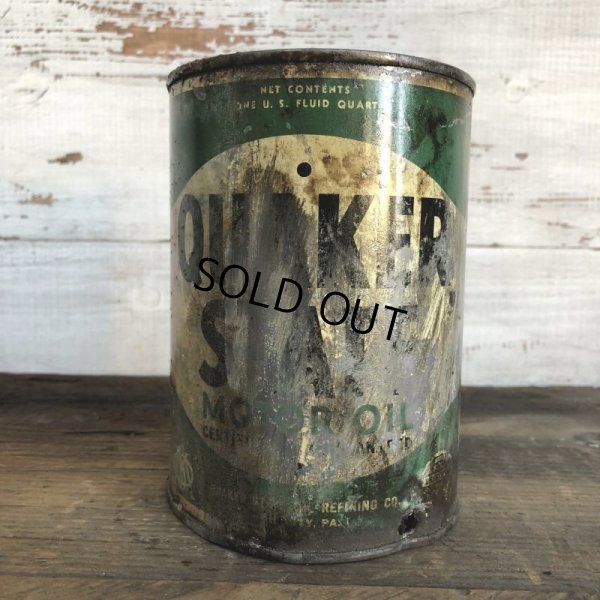 画像1: Vintage QUAKER STATE Quart Oil can (S942) 