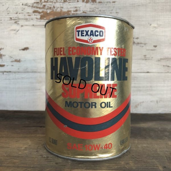 画像1: Vintage TEXACO Quart Oil can (S941) 