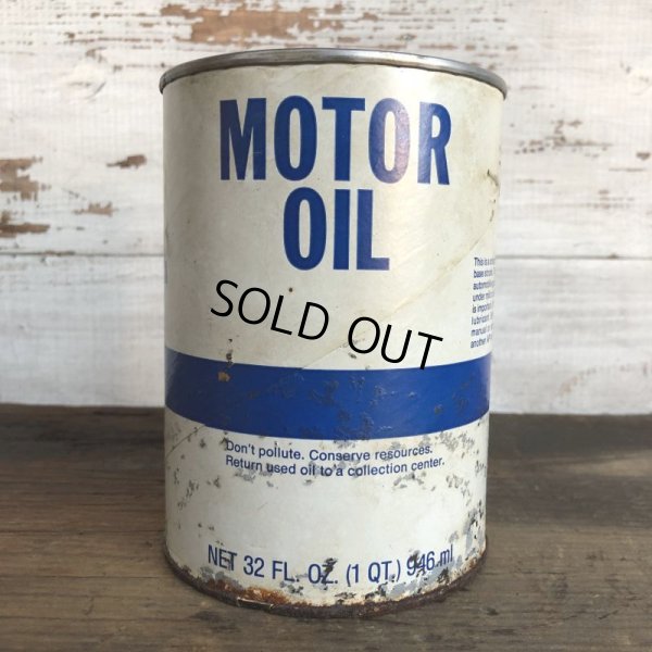 画像1: Vintage MOTOR OIL Quart Oil can (S950) 