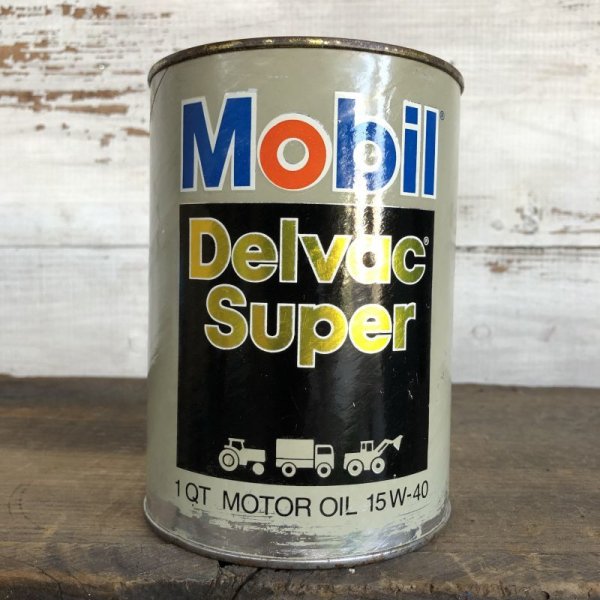 画像1: Vintage MOBIL Quart Oil can (S925) 