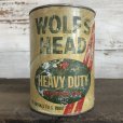 画像1: Vintage WOLF'S HEAD Quart Oil can (S920)  (1)