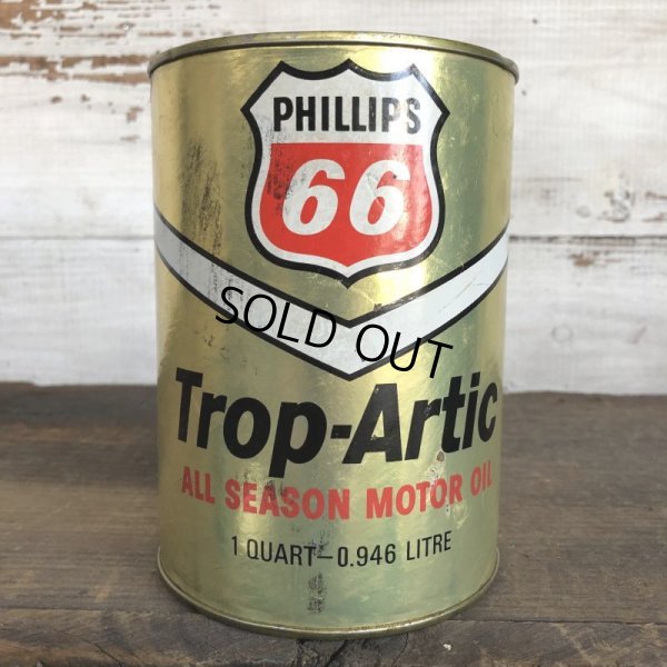 画像1: Vintage PHILLIPS 66 Quart Oil can (S921) 