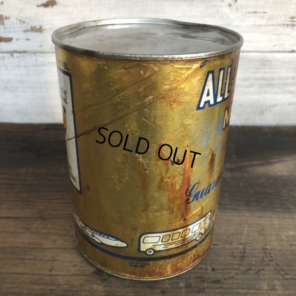 画像4: Vintage ALL-WEATHER MOTOR OIL Quart Oil can (S944) 