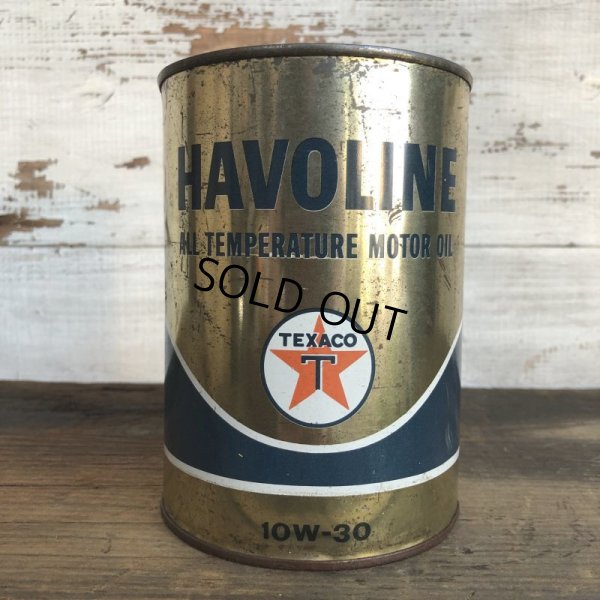 画像1: Vintage TEXACO Quart Oil can (S940) 