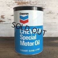 Vintage CHEVRON Quart Oil can (S954) 