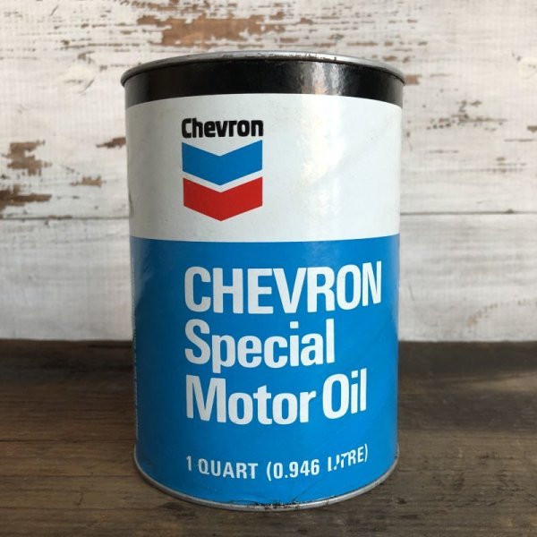 画像1: Vintage CHEVRON Quart Oil can (S954) 