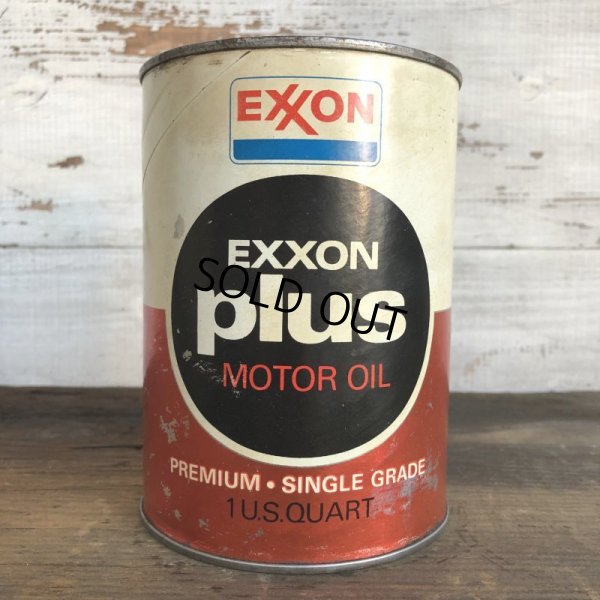 画像1: Vintage EXXON Quart Oil can (S937) 
