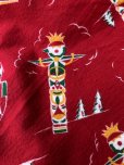 画像9: 50s Native-American Totem Pole Vintage Fabric (S955) 