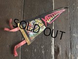 Vintage Native American Indian Souvenir Pennant OKLAHOMA (S963) 