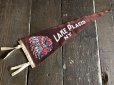 画像1: Vintage Native American Indian Souvenir Pennant LAKE PLACID N.Y. (S957)  (1)