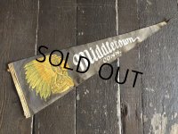 Vintage Native American Indian Souvenir Pennant Middletown CONN. (S962) 