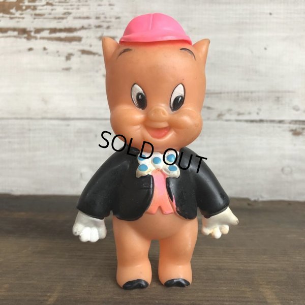 画像1: 70s Vintage WB Porky Pig Soft Figure R.Dakin (S971)