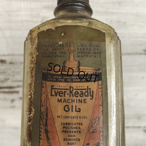 画像7: Vintage Glass Bottle Ever-Ready MACHINE OIL (S980)