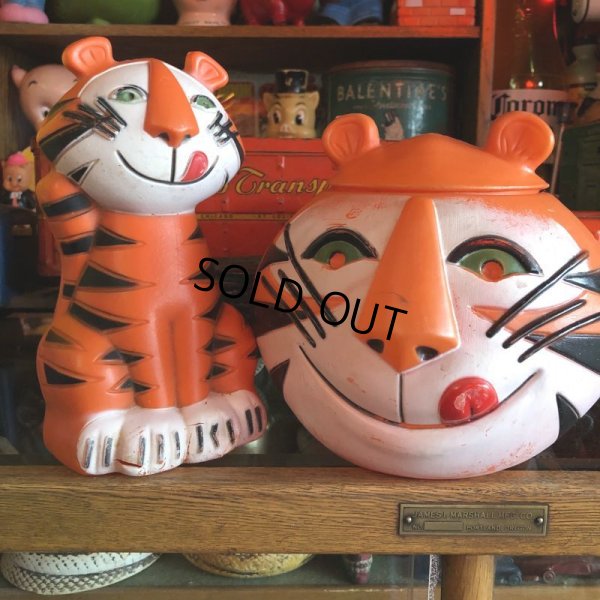 画像9: 60s Vintage Kelloggs Tony the Tiger Plastic Cookie Jar (S902)