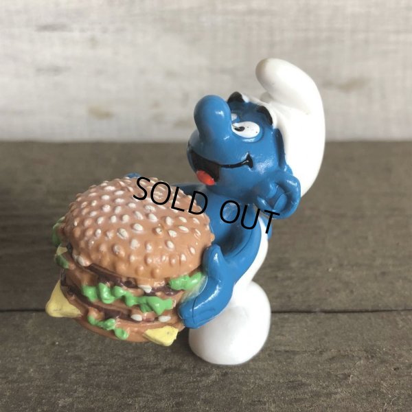 画像1: 1996 McDonald's Happy Meal Big Mac Smurf PVC (S912)