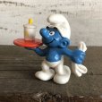 画像2: 1996 McDonald's Happy Meal Waiter Smurf PVC (S909) (2)