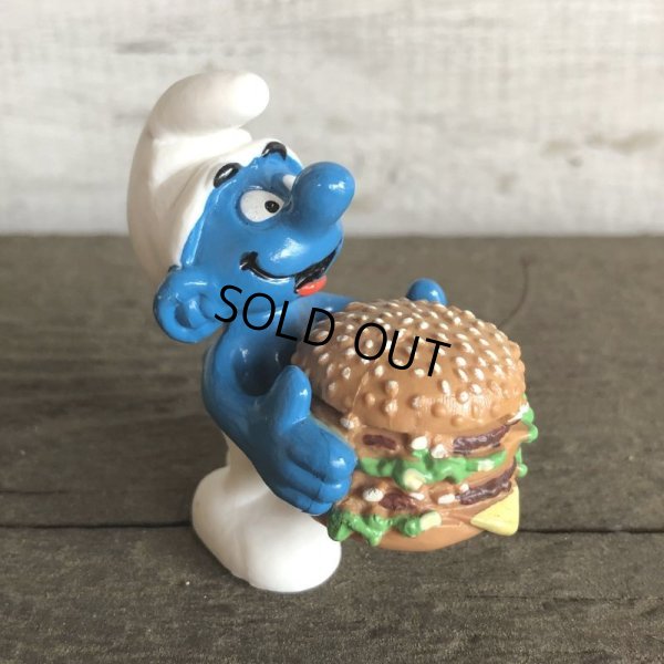 画像1: 1996 McDonald's Happy Meal Big Mac Smurf PVC (S913)