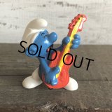 1996 McDonald's Happy Meal Guitar Smurf PVC (S904)