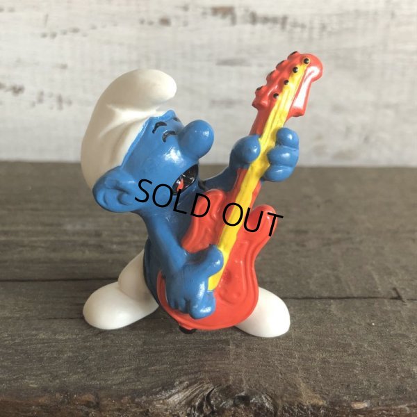 画像1: 1996 McDonald's Happy Meal Guitar Smurf PVC (S904)