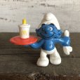 画像1: 1996 McDonald's Happy Meal Waiter Smurf PVC (S909) (1)