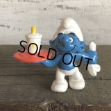 1996 McDonald's Happy Meal Waiter Smurf PVC (S909)