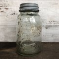 Vintage Glass Mission Mason Jar 17.5cm (S995)