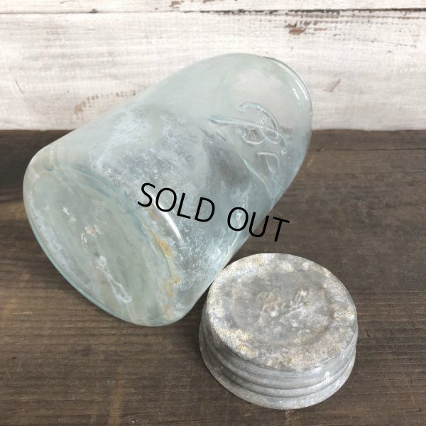 画像7: 10s Vintage Glass Ball Mason Jar 17.5cm (S983)