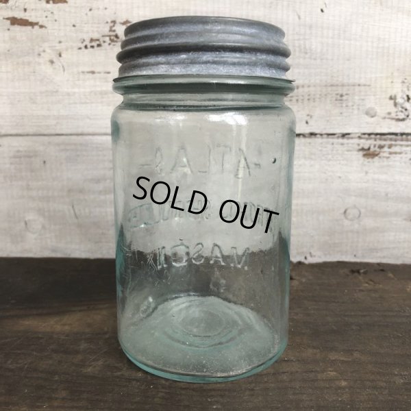 画像3: Vintage Glass Atlas Mason Jar 14.5cm (S992)