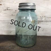 20s-30s Vintage Glass Ball Mason Jar 17.5cm (S984)
