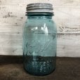 画像1: 30s Vintage Glass Ball Mason Jar 17.5cm (S985) (1)