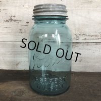 30s Vintage Glass Ball Mason Jar 17.5cm (S985)